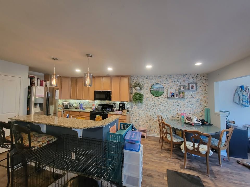 Kitchen recessed lighting installation by MAXXPRO